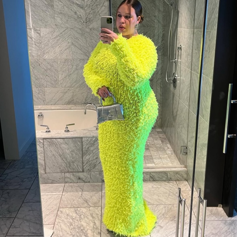 BALENCIAGA FLUFFY GOWN